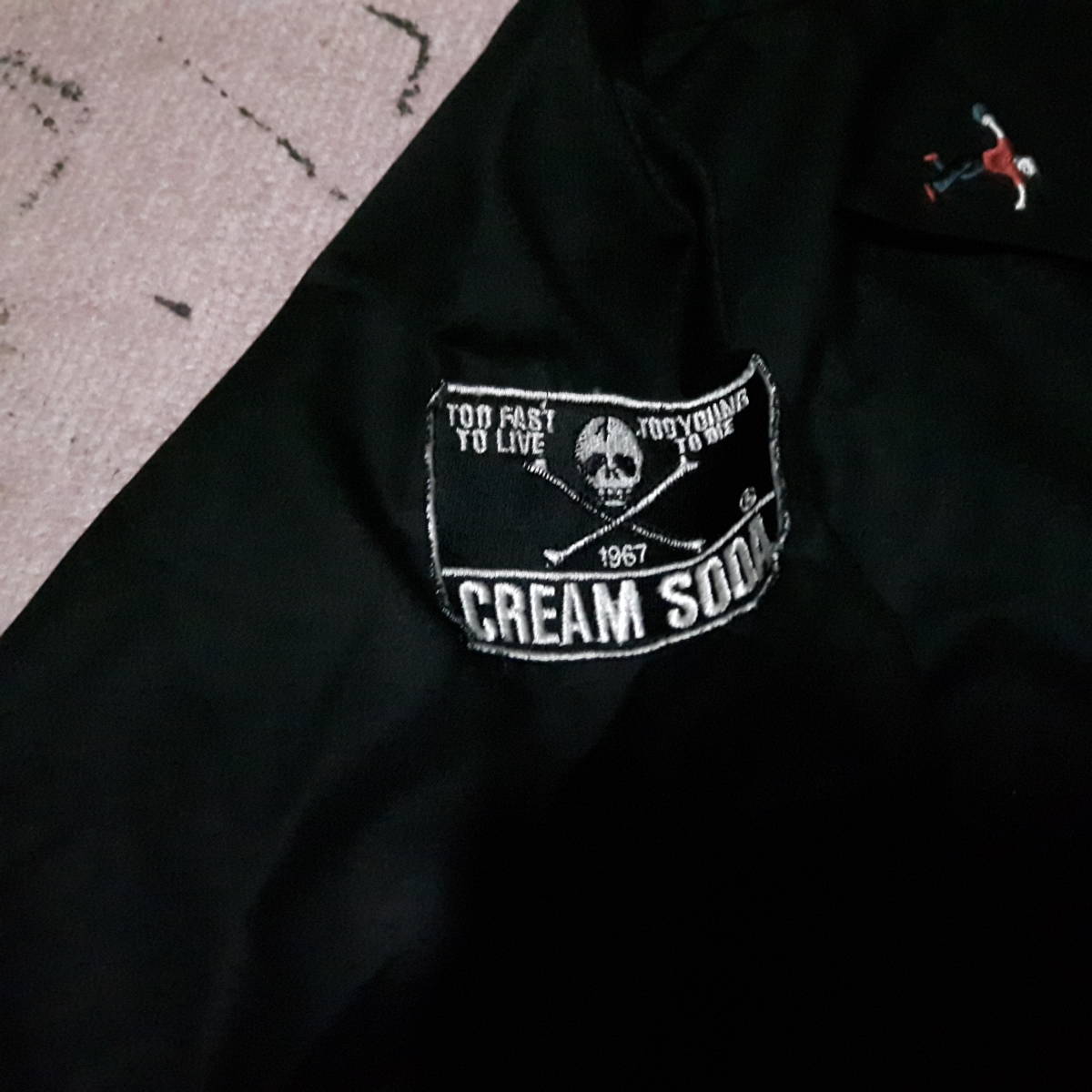 クリームソーダ ボーリングシャツ ピンクドラゴン CREAM SODA ブラックキャッツ ロカビリー ５０Ｓ
