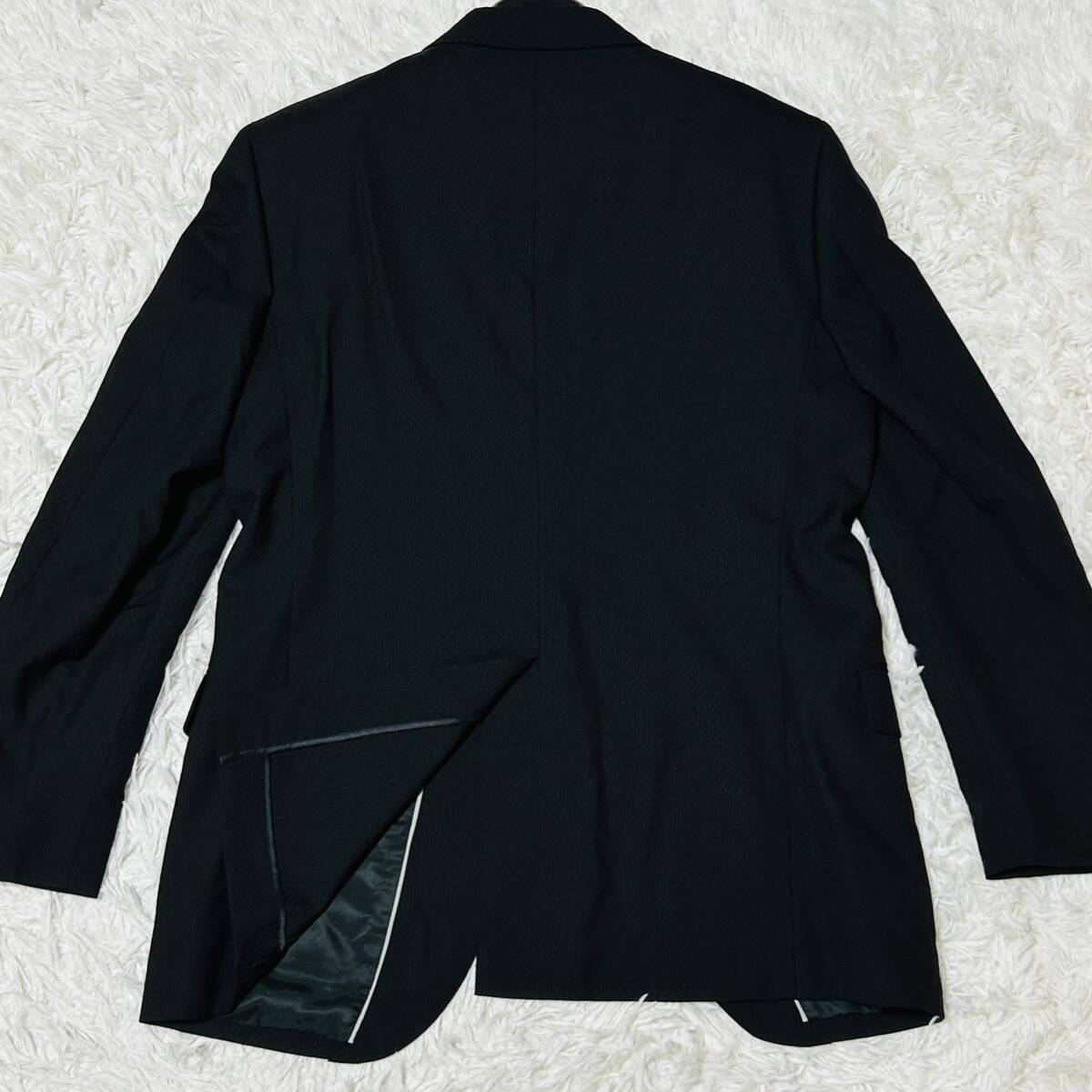 未使用級美品【大きいサイズ/XL】メンズティノラス◆セットアップ スーツ MEN’S TENORAS 立体総柄 春夏 背抜き テーラードジャケット LL_画像5