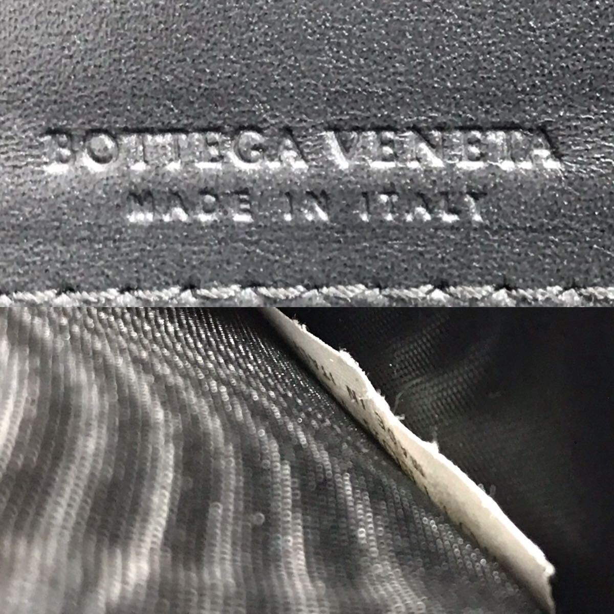 * прекрасный товар *BOTTEGA VENETA Bottega Veneta сетка раунд застежка-молния серый длинный кошелек 518389 V001N