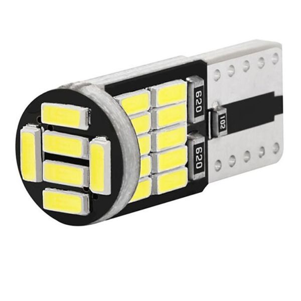 T10 LED ポジションランプ 4個 ルームランプ バックランプ ナンバー灯 カーテシランプ ウェッジ球 12v ホワイト 定形外郵便 LED-007の画像2