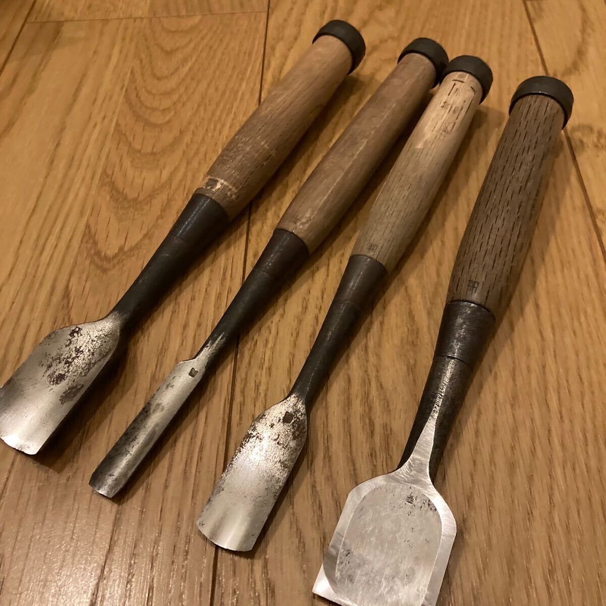 【カネ武 高橋和己特殊鑿製作所 彫刻鑿】chisel carpenter nomi plane 大工道具 鑿 ノミ カンナ 小鉋 梅弘 左市弘 田斎 國秀 カネタケの画像2