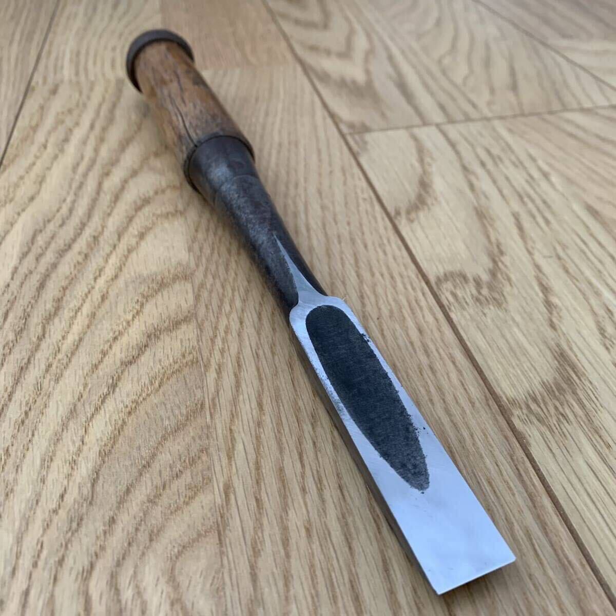 左市弘叩き鑿6分】 chisel carpenter nomi plane 大工道具鑿 左市弘叩き鑿6分】 chisel carpenter nomi plane 大工道具鑿