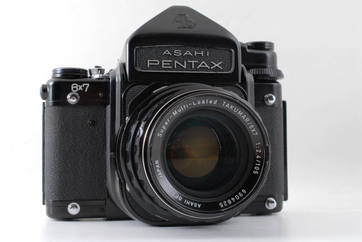 【美品 保障付 動作確認済】Pentax 6x7 67 TTL Body + SMC Takumar 105mm f/2.4 Lens ペンタックス 中判カメラ + レンズ セット #Q7262_画像2