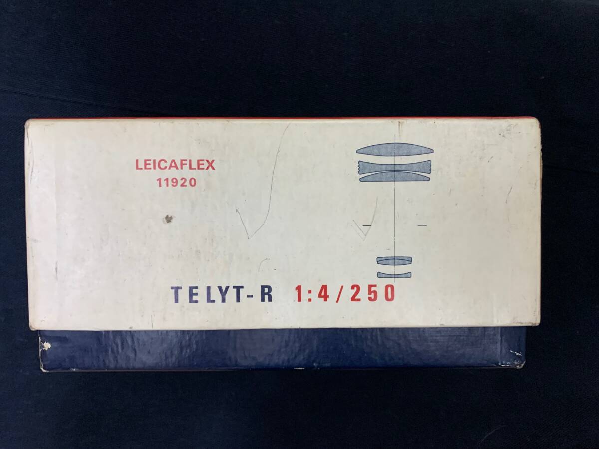 ライカ LEITZ CANADA TELYT-R 1:4 / 250mm レンズ 純正箱＋オリジナルサービスカード シリアルナンバー＃2406359 1970年代製造 _画像3