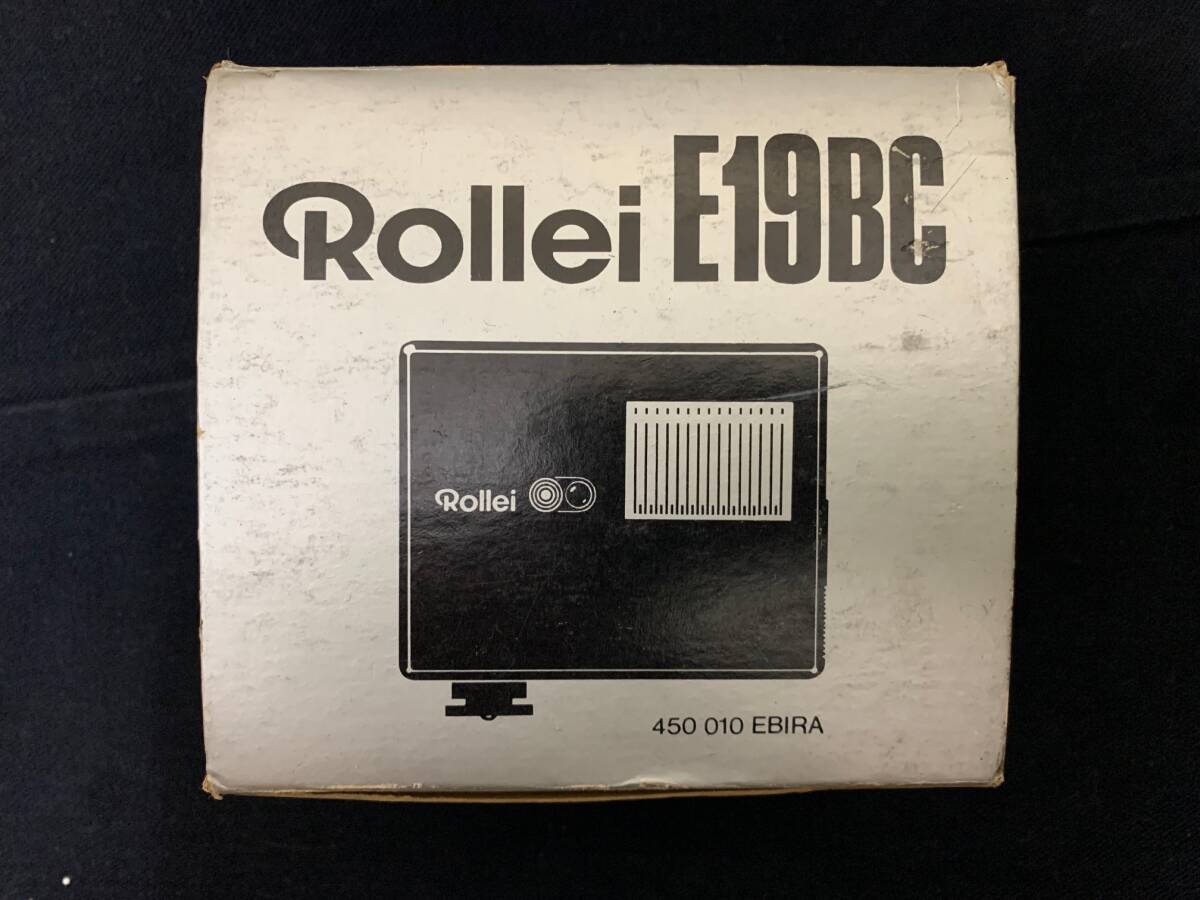 ローライ Rollei E19BC フラッシュ 純正箱＋使用説明書_画像1