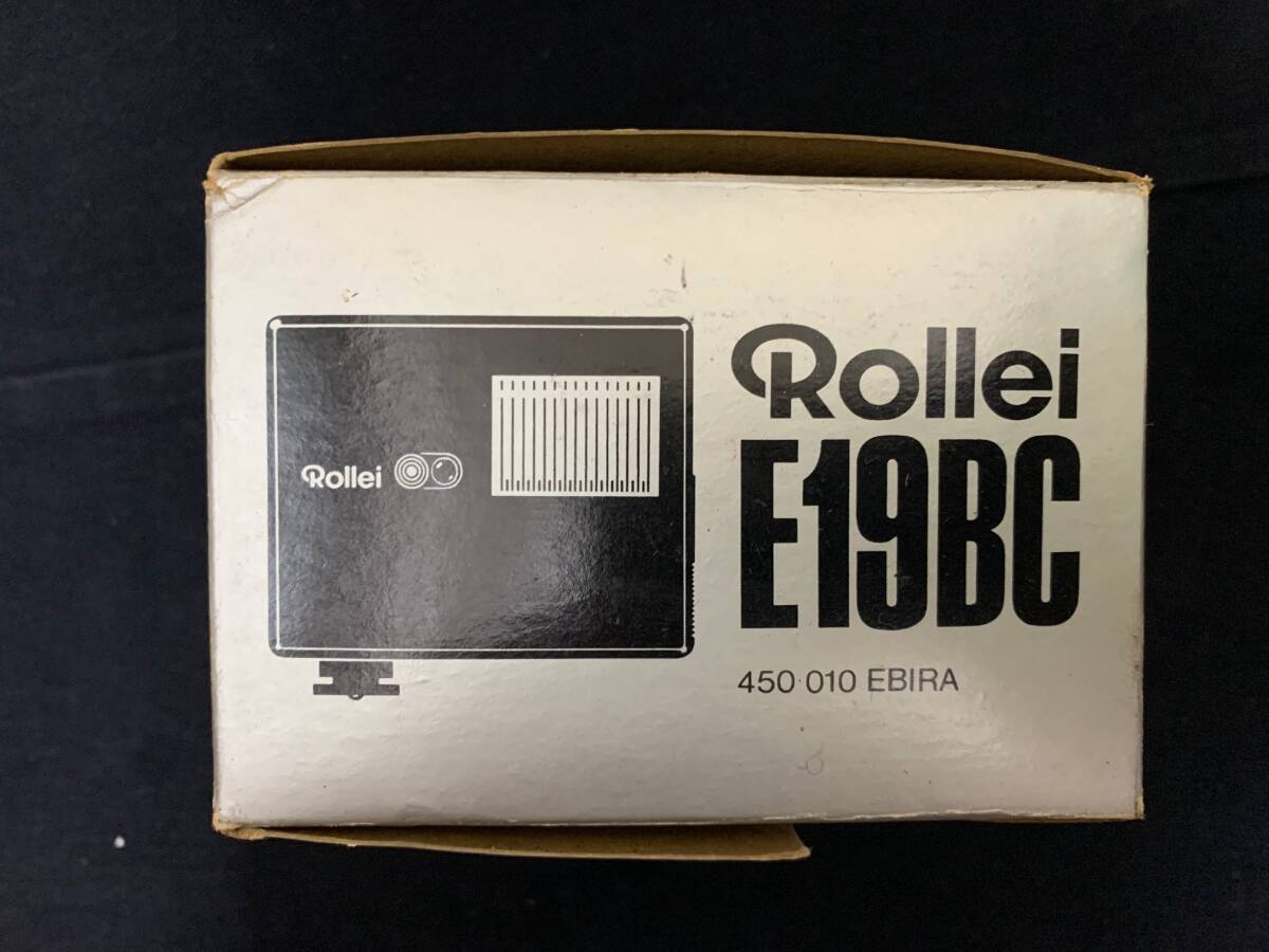 ローライ Rollei E19BC フラッシュ 純正箱＋使用説明書_画像3