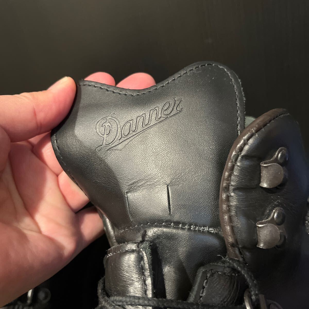 Danner GORE-TEX ダナー マウンテンライト トレッキング ブーツ ブラック アメリカ製 USA8.5 ビブラムソール 26.5〜27.0cm位 革靴 /102の画像4