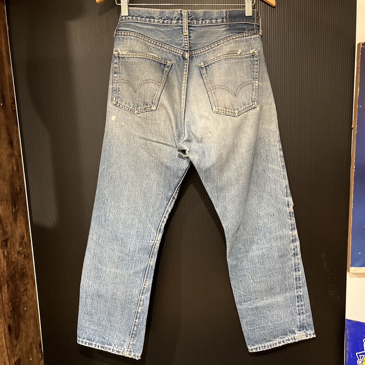 Levi's501 ビッグE オリジナル ジーンズ w30 60's当時物 赤耳 ジーパン リーバイス デニム パンツ ビンテージ ダメージ ヴィンテージ/53_画像4