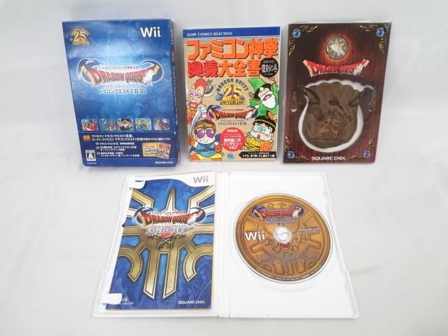 [ including in a package possible ] secondhand goods game Wii U body WUP-010 black operation goods 25 anniversary commemoration Dragon Quest 1*2*3 other soft around 