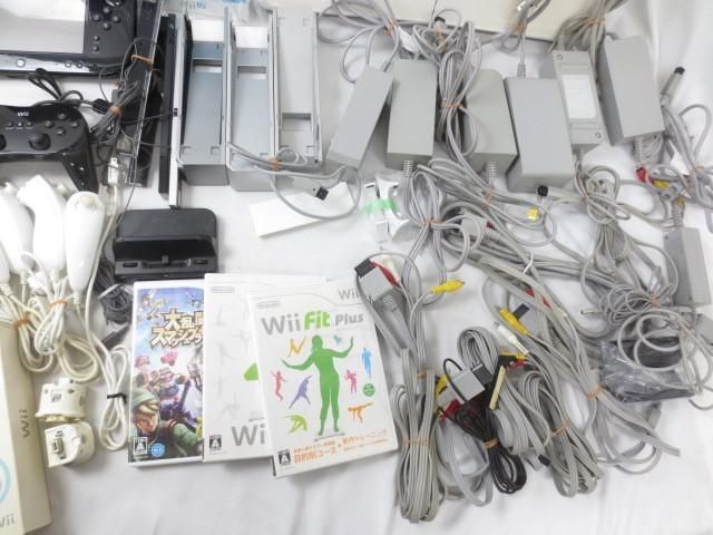 [ продажа комплектом б/у товар ] игра Wii U корпус WUP-010 черный рабочий товар 25 anniversary commemoration Wii Fit др. soft баланс bo-