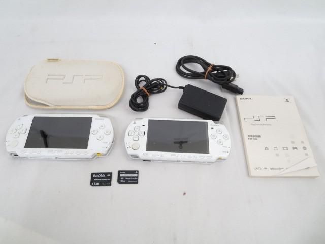 [ including in a package possible ] secondhand goods game PSP body PSP1000 PSP2000 white operation goods 32MB 4GB memory stick peripherals goods se