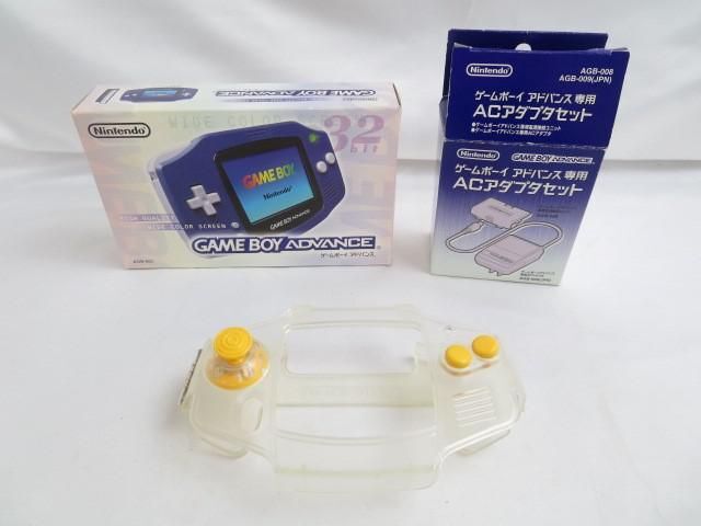 【同梱可】中古品 ゲーム ゲームボーイアドバンス 本体 AGB-001 バイオレット 動作品 ACアダプタセット グッズセットの画像1