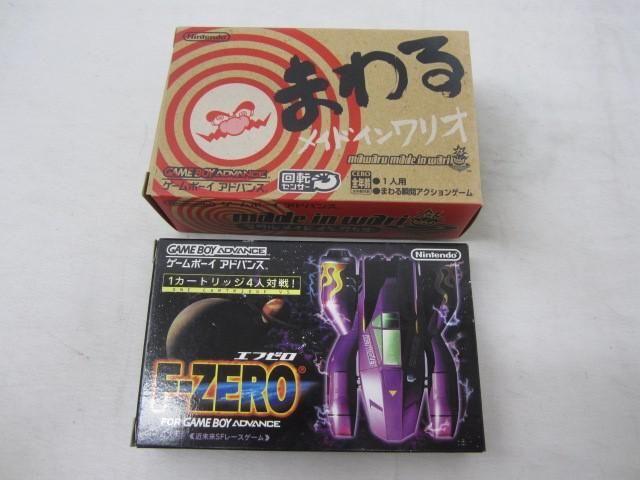 【同梱可】中古品 ゲーム ゲームボーイアドバンス ソフト まわる メイドインワリオ F-ZERO 2点 グッズセット_画像1