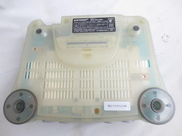 【同梱可】中古品 ゲーム NINTENDO 64 本体 NUS-001 クリアブルー 動作品 周辺機器あり_画像5