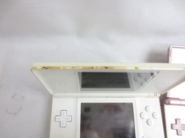 【同梱可】中古品 ゲーム ニンテンドーDS 本体 DS Lite USG-001 メタリックロゼ クリスタルホワイト 等 3点 グッズセ_画像3