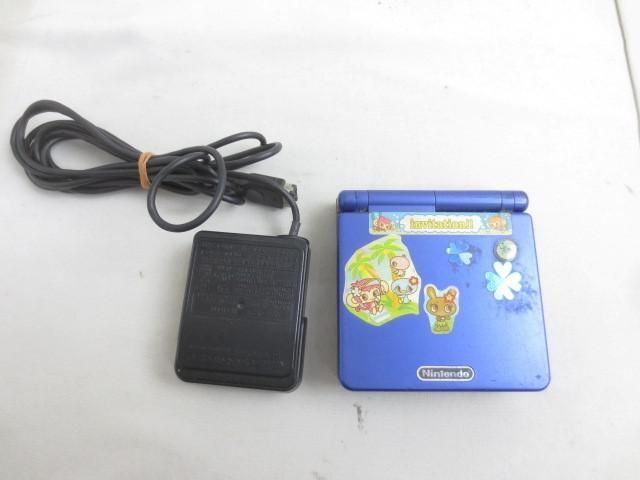 [ including in a package possible ] secondhand goods game Game Boy Advance SP body AGS-001 azulite blue operation goods with charger .