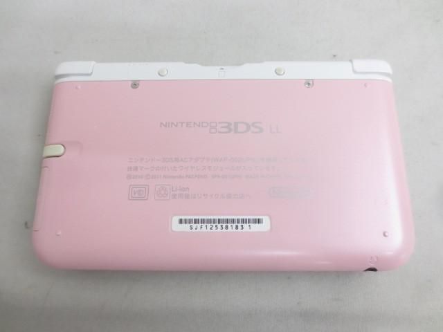 【同梱可】中古品 ゲーム ニンテンドー3DS LL 本体 SPR-001 ピンク ホワイト 動作品 充電器 箱付き_画像4