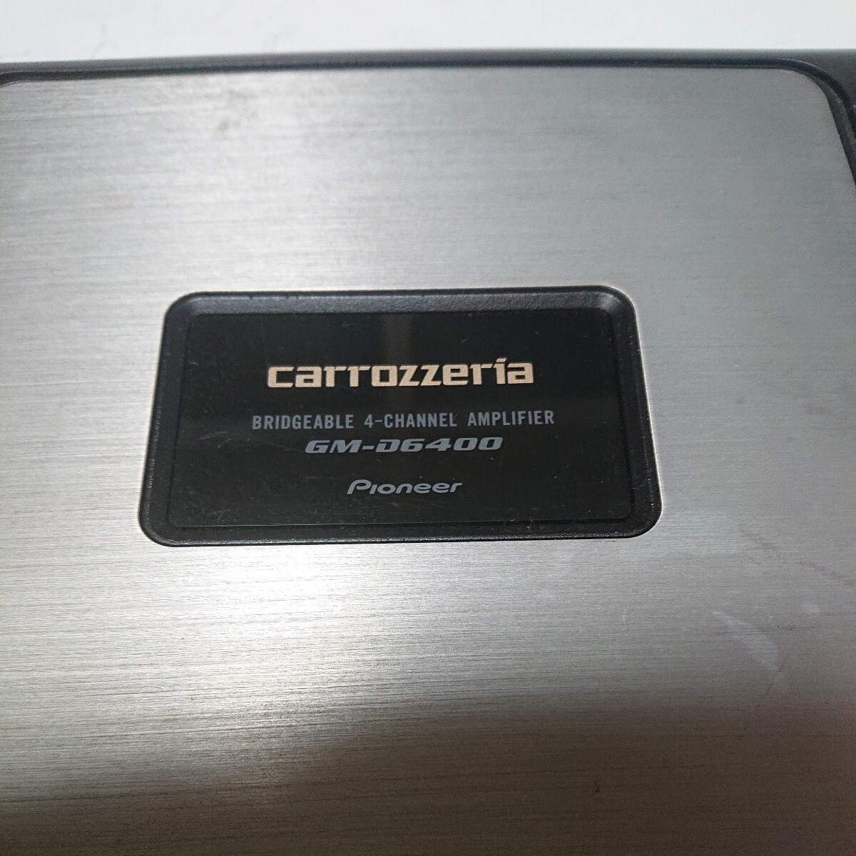 カロッツェリア 4 ch アンプ GM-D6400 carrozzeria パイオニア Pioneer パワーアンプ 4ch ブリッジャブルパワーアンプ_画像2