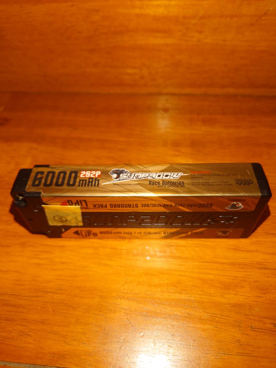 SUNPADOW GOLD 6000 2S 7.4V LCG　リポバッテリー③_画像2