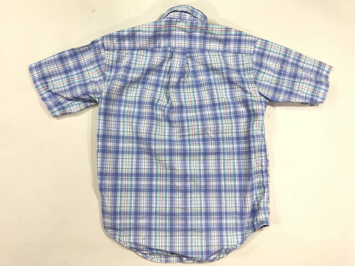  б/у одежда 15941 boys M(12/14) размер рубашка с коротким рукавом polo ralph lauren Polo Ralph Lauren Vintage USA