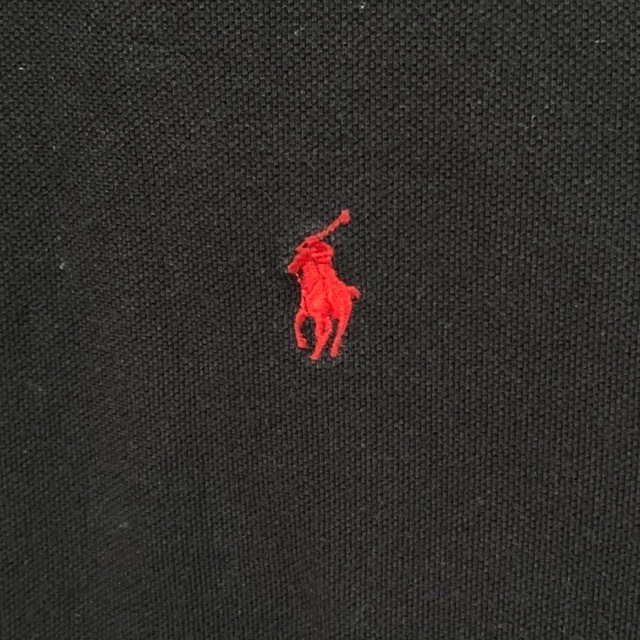 130 ポロバイラルフローレン　3XLT アメリカ古着　ポニーロゴ刺繍　半袖　ポロシャツ　ブラック　Polo by Ralph Lauren メンズ_画像4