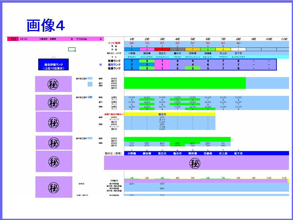 斬撃解析！超グレードアップ！地方競馬Perfect馬券支援ソフト 回収率150%ソフト標準搭載 データ完全制覇 オリジナル 全場対応 副業 投資_画像4