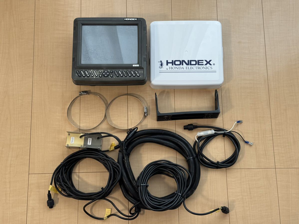 HONDEX ホンデックス GPS魚探 HE-840 107KHz 400KHz 中古美品 完動品の画像1