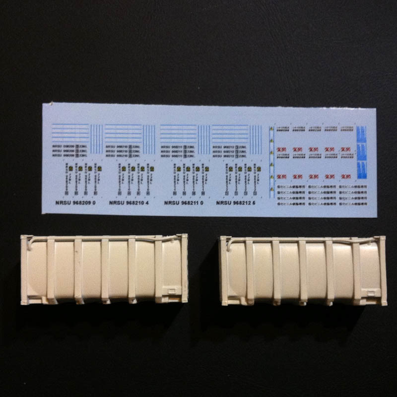 ☆ 22NL塩化ビニル樹脂専用ISOコンテナデカール＋塗装済コンテナ2個 1円スタート_画像5