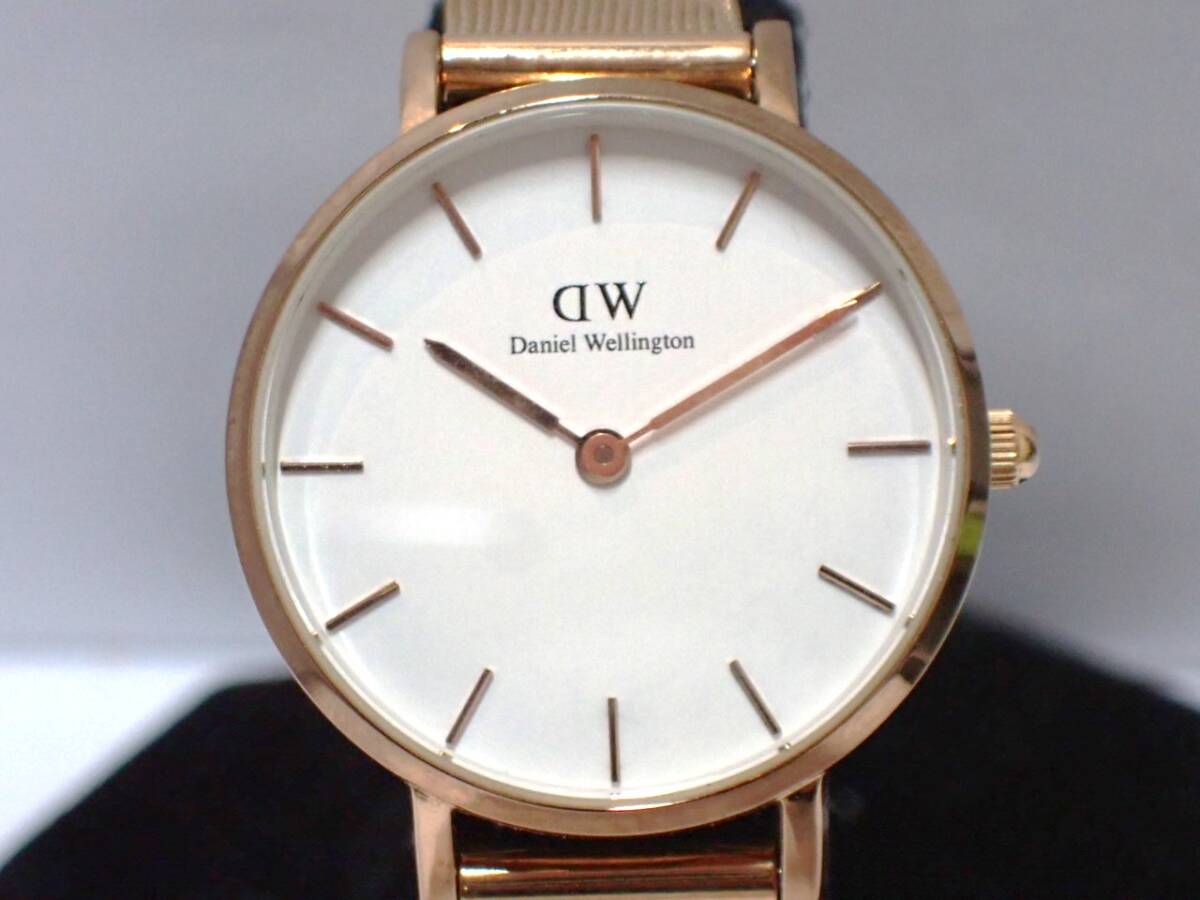 KK977【美品】ダニエルウェリントン Classic Petite Melrose レディース腕時計 Daniel wellington DW00100 付属品完備 動作未確認の画像3