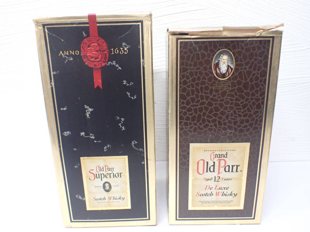 YH591[ not yet . plug ]①Grand Old Parr Grand Old pa-12 year,②Old Parr Superior Old perth -pe rear 2 ps . summarize 