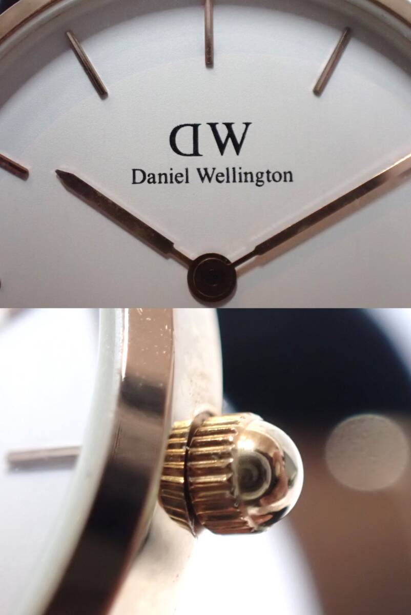 KK977【美品】ダニエルウェリントン Classic Petite Melrose レディース腕時計 Daniel wellington DW00100 付属品完備 動作未確認の画像5