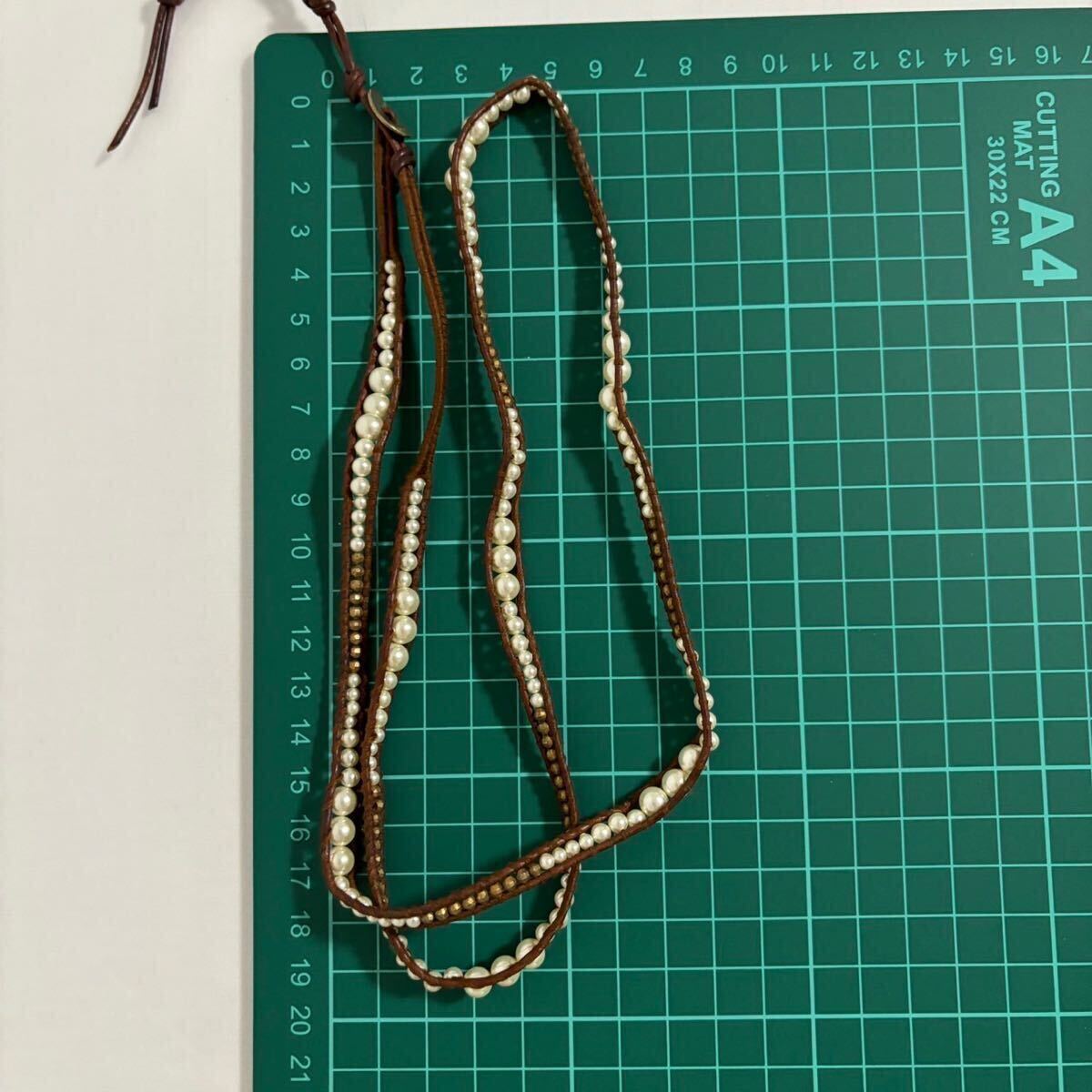 CHAN LUU チャンルー ネックレス ブレスレット パール 革紐 CHAN LUU チャンルー ネックレス ブレスレット パール 革紐