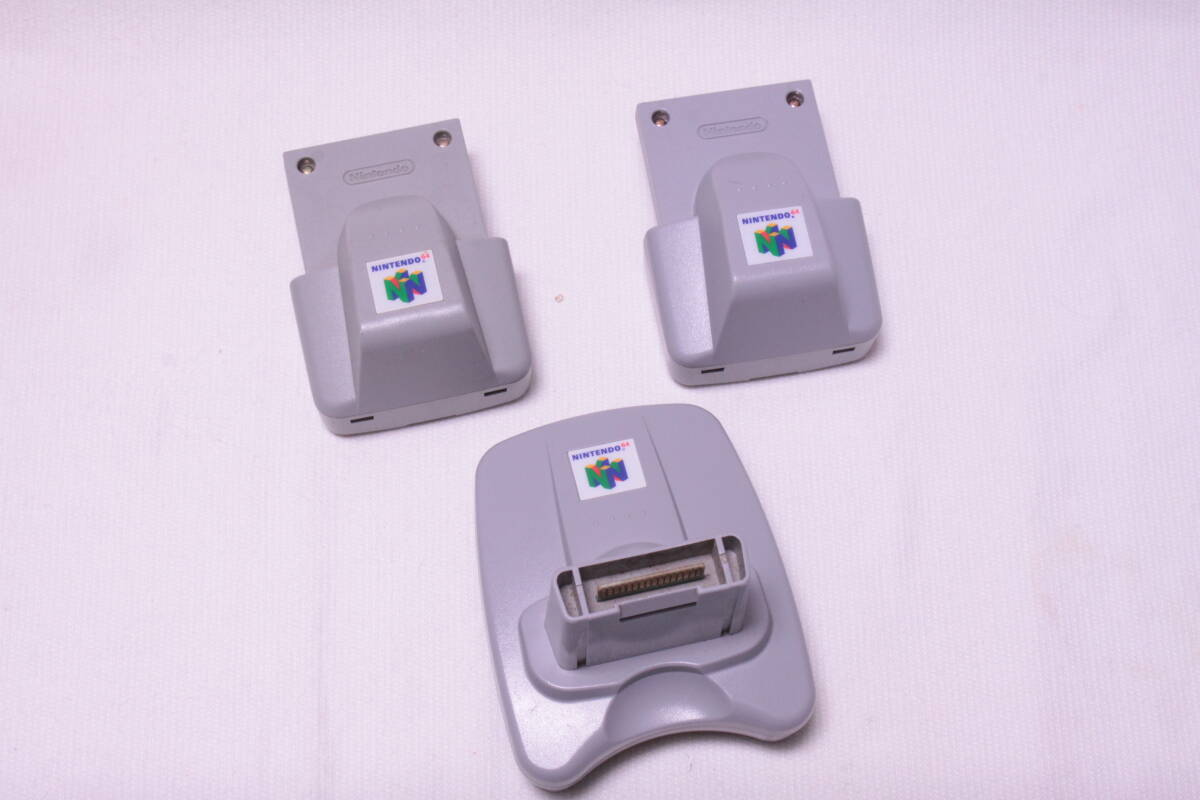 起動できますが一応ジャンク※Nintendo64 ニンテンドー64本体（ソフト4本、振動パック、コントローラー×3等付属品）+ファミコンクリーナー_画像5