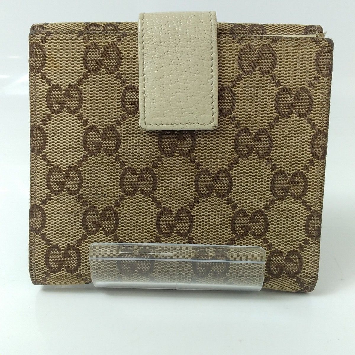 【GUCCI★B評価】二折り財布 GGキャンバス グッチ レディース 正規品 中古品