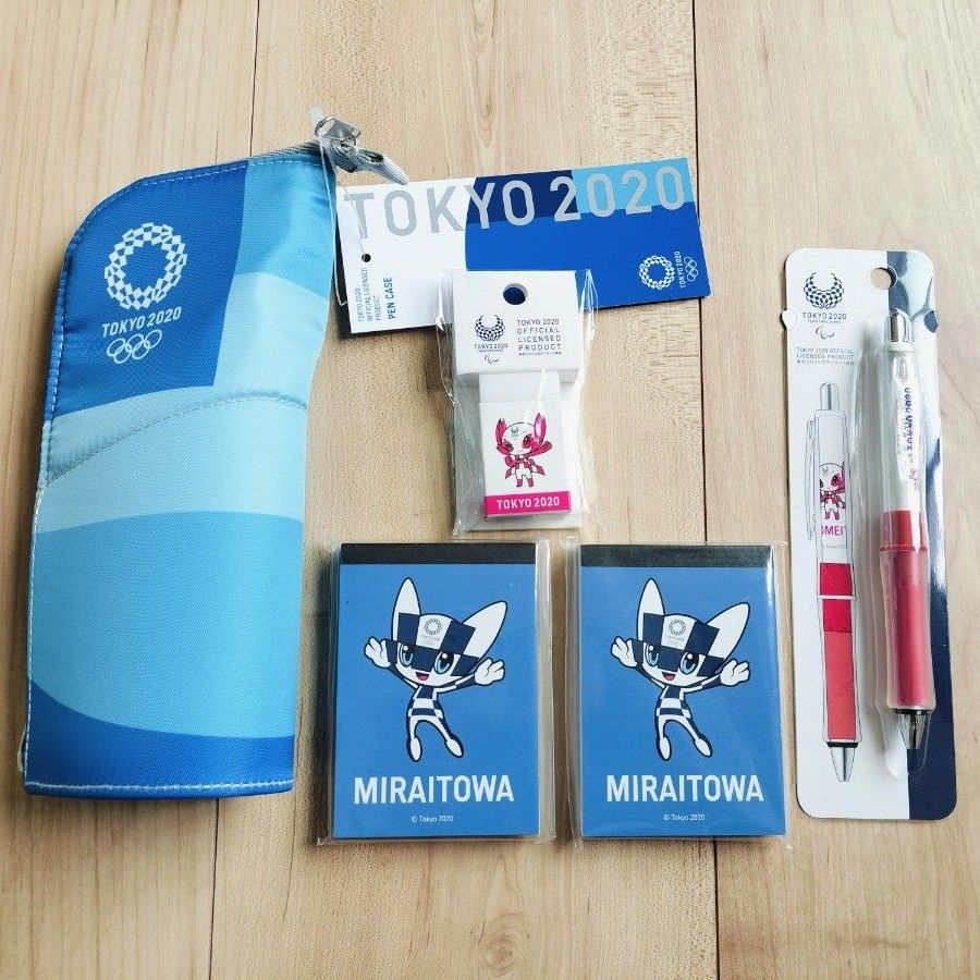 東京オリンピック2020 公式 文房具セット ボールペン ペンケース メモ帳 消しゴム 新品未使用