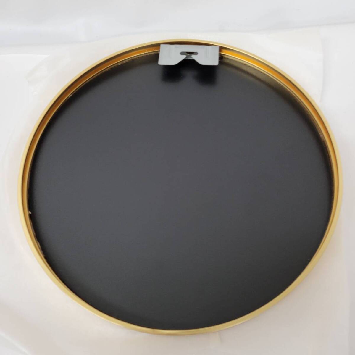 *[ stock disposal price ]Hohoemi mirror ornament mirror aluminium frame ornament mirror Gold diameter 30cm wall mirror entranceway face washing *T05-024a