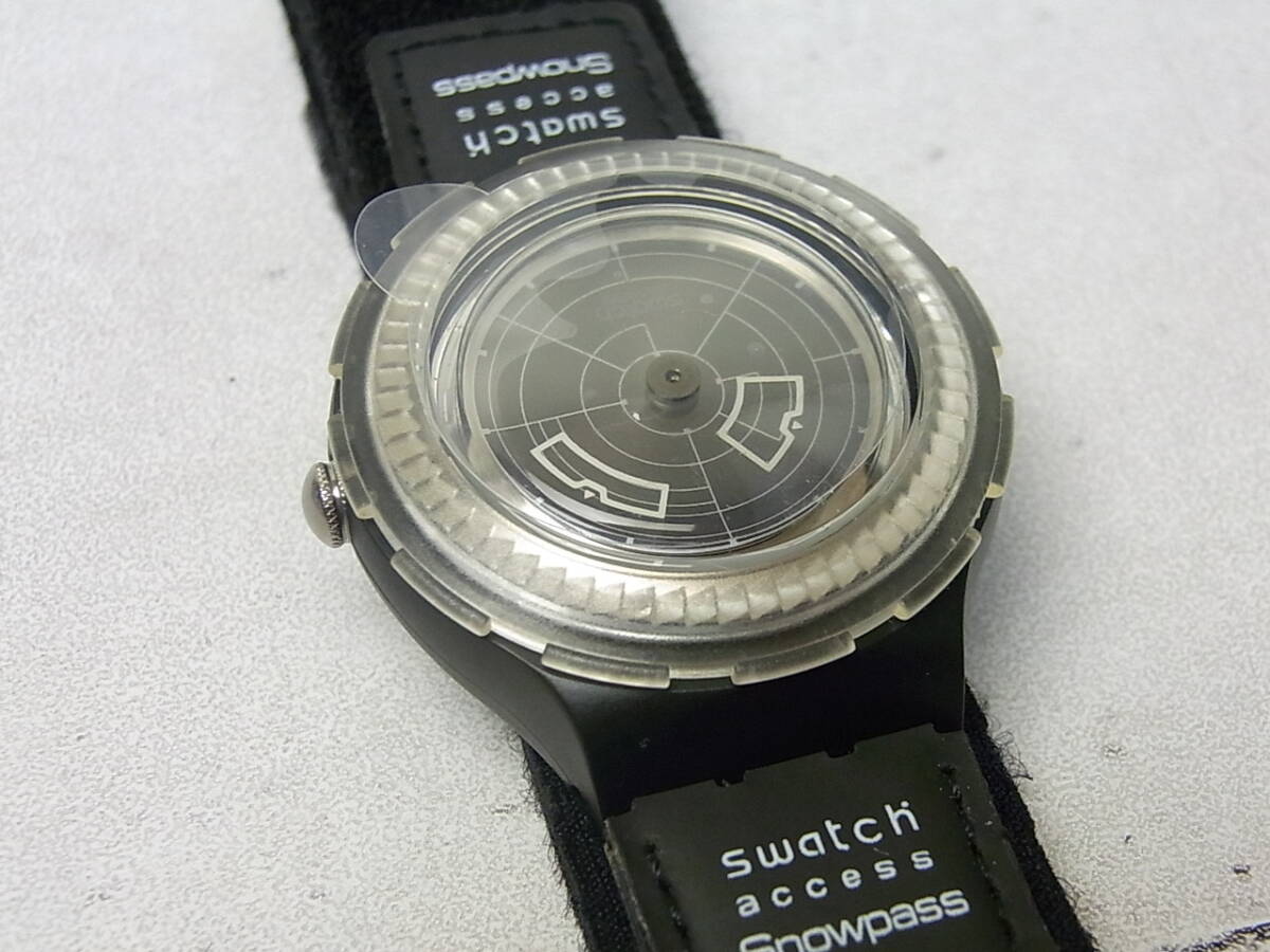 Swatch/スウォッチ　ACCESS　Snowpass　クオーツ腕時計　USED/ケース付き_画像1