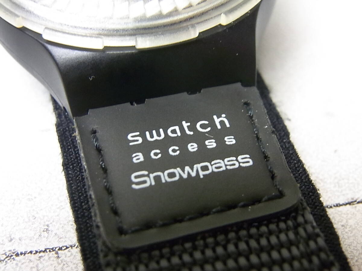 Swatch/スウォッチ　ACCESS　Snowpass　クオーツ腕時計　USED/ケース付き_画像6