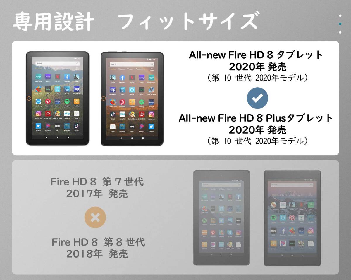 【特価セール】Dadanism Fire Fire HD 8/8 Plus 2022 2022 2020 第12世代 第10世代 