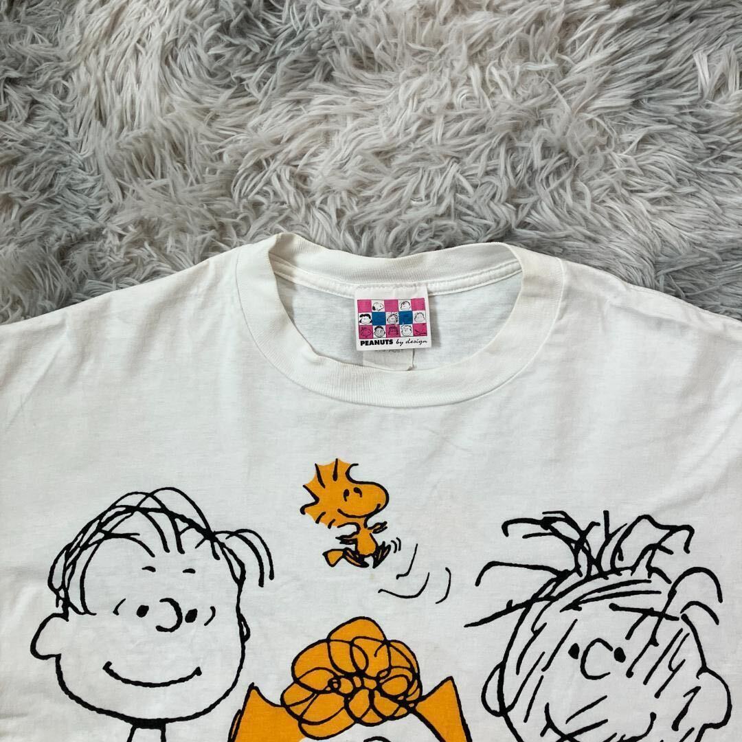 PEANUTS 『L』 80s 90s アメリカ製 ヴィンテージTシャツ 綿100% スヌーピー TEE 半袖 スヌーピー ピーナッツの仲間たち_画像4