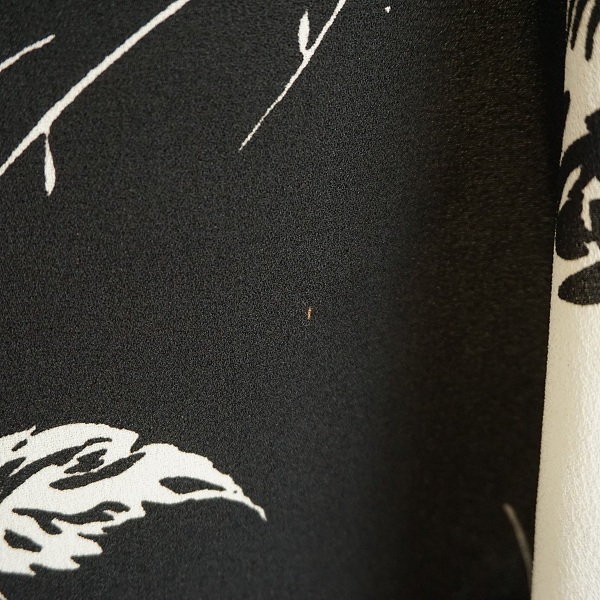 #anc ユキトリイ YUKITORII セットアップ 38 黒 白 花柄 メッシュ シースルー レディース [877244]の画像9