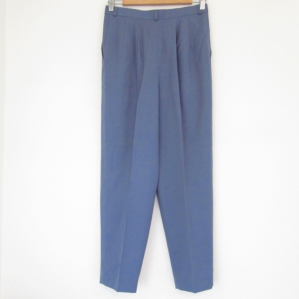 #anc Leilian Leilian pants slacks 9 blue series center Press tuck entering made in Japan beautiful goods lady's [877578]