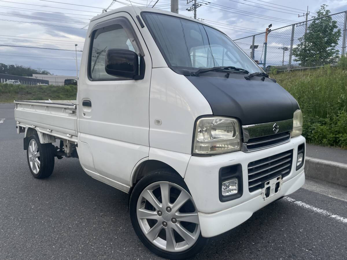 H13年 DA62T キャリイ ターボ  コラムオートマ 39000Km ＡＣ．ＰＳ．ＰＷ ＨＤＤナビＥＴC 令和 ８年4月まで車検ありの画像1