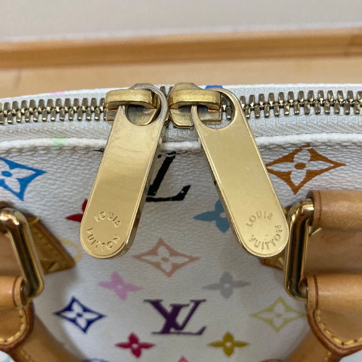 ルイヴィトン LOUIS VUITTON アルマ モノグラム マルチカラー ブロン　村上隆 