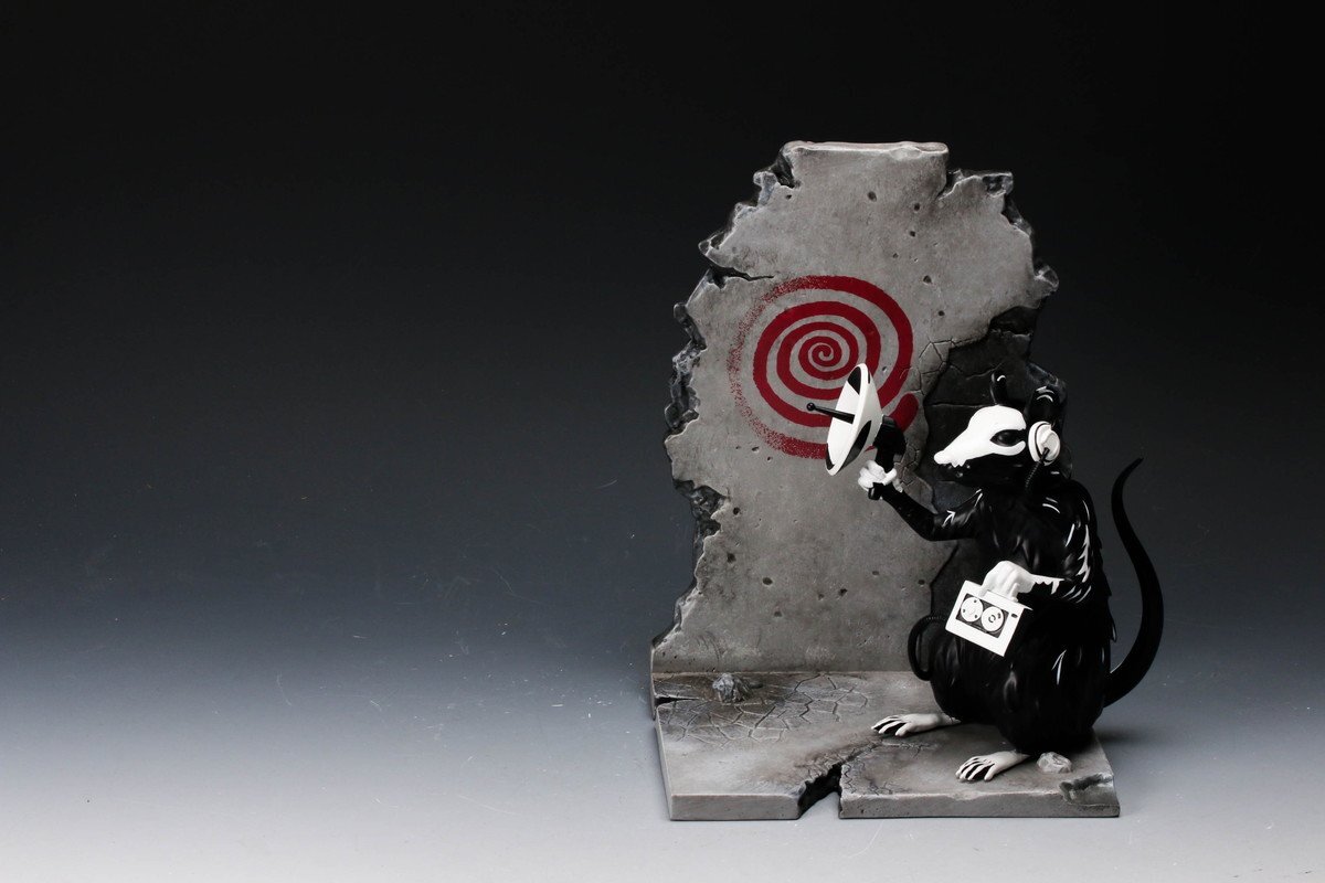 【佳香】Mighty Jaxx Banksy Radar Rat バンクシーレーダーラット BRANDALISED 共紙箱 本物保証_画像5