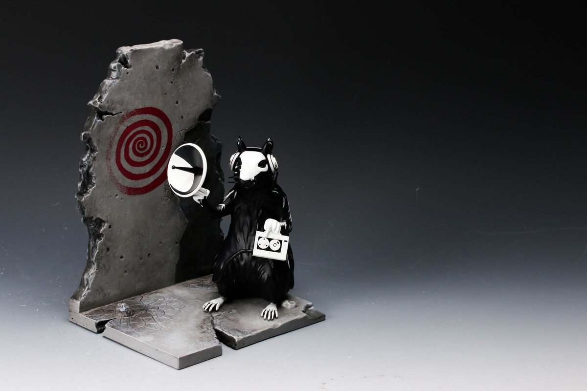【佳香】Mighty Jaxx Banksy Radar Rat バンクシーレーダーラット BRANDALISED 共紙箱 本物保証_画像3