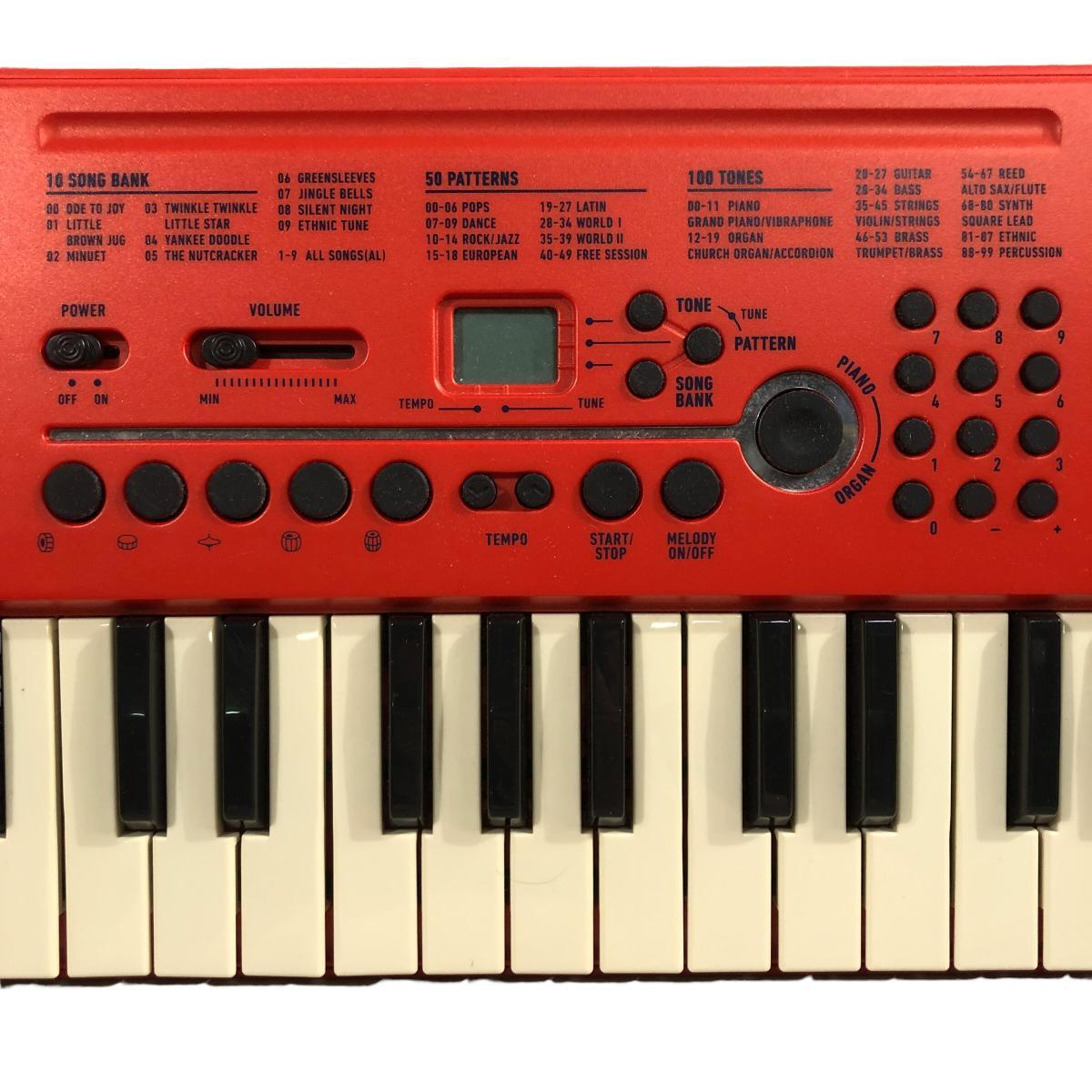  electron keyboard Casio UK-01 red compact Mini size musical instruments machinery art and Be tsu electrification OK junk treatment 