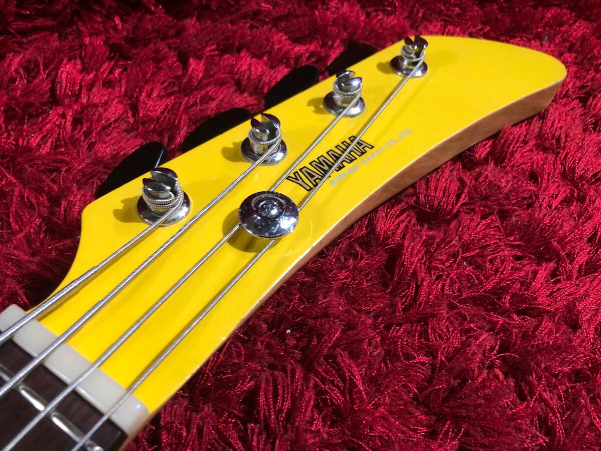  electric bass rare Yamaha SB-1 Japan Vintage yellow hard case nasbi musical instruments machinery art and Be tsu operation verification ending 