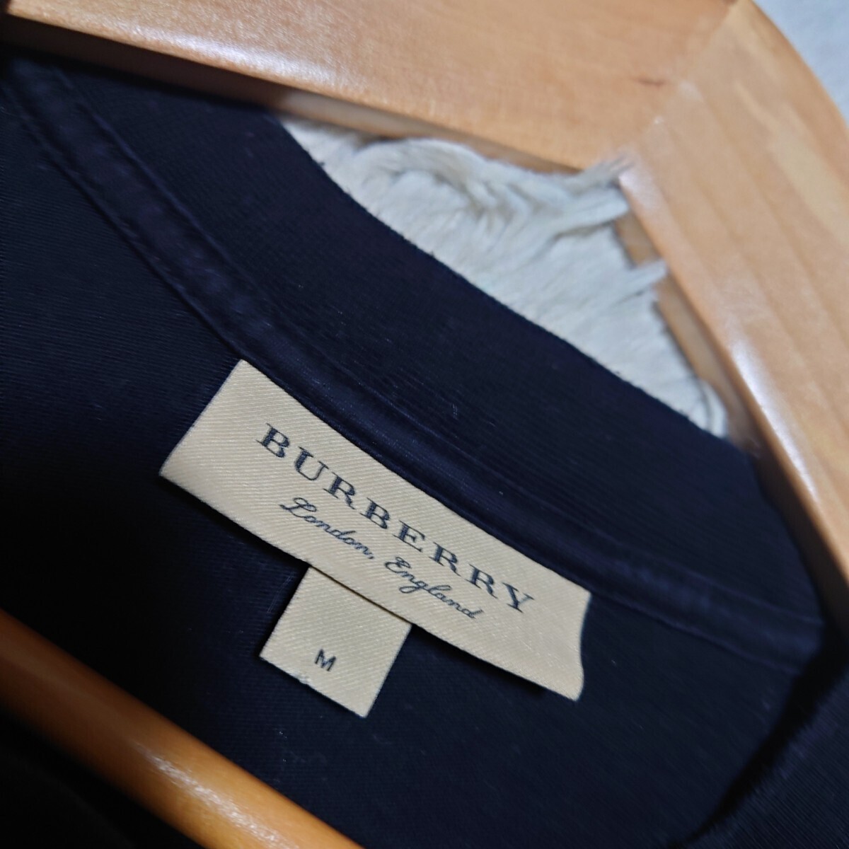 【1円〜】近年モデル バーバリーロンドンイングランド ロゴTシャツ ノバチェック BURBERRY ブラック ビッグサイズ オーバーサイズ_画像2