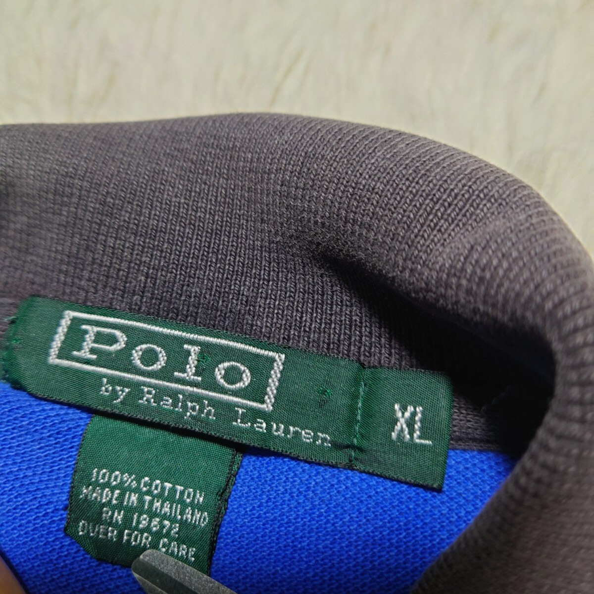 【1円〜】希少なXLサイズ ポロバイラルフローレン Ralph Lauren ポロシャツ マルチカラー クレイジーパターン 90's_画像3